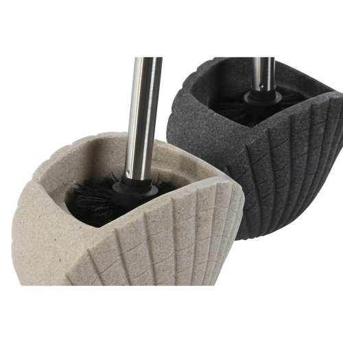 Toalettborste Home ESPRIT Gr Krm Harts Rostfritt stl 13,5 X 1