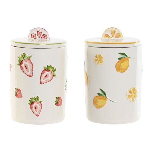 Burk Home ESPRIT Gul Rd Grn Modern Frukt (2 antal)