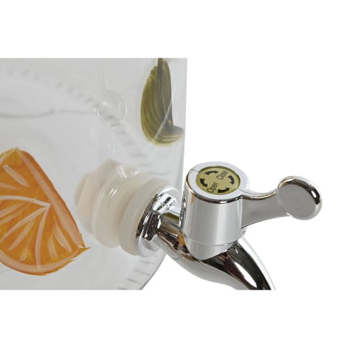 Vattendispenser Home ESPRIT Gul Metall Silikon Glas ABS 18 x 24