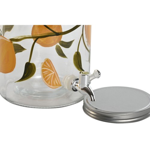 Vattendispenser Home ESPRIT Gul Metall Silikon Glas ABS 18 x 24