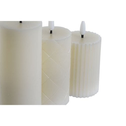 LED Ljus Home ESPRIT Beige 5,5 x 5,5 x 13,5 cm (AA)
