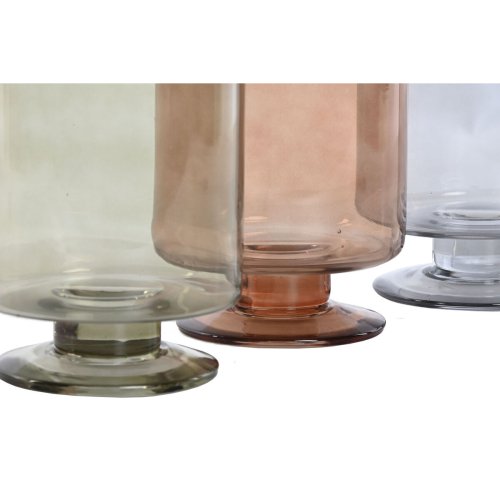 Vas Home ESPRIT Bl� Gr�n Ambra Glas Modern 12,5 x 12,5 x 20 cm (