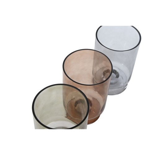 Vas Home ESPRIT Bl� Gr�n Ambra Glas Modern 12,5 x 12,5 x 20 cm (