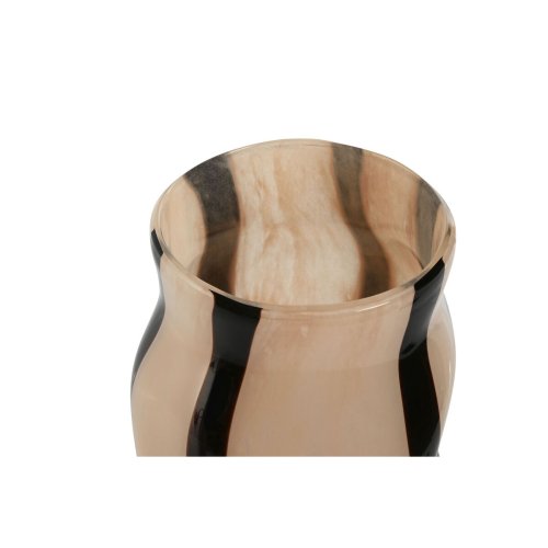 Vas Home ESPRIT Svart Krm Glas Modern 15 x 15 x 29,2 cm