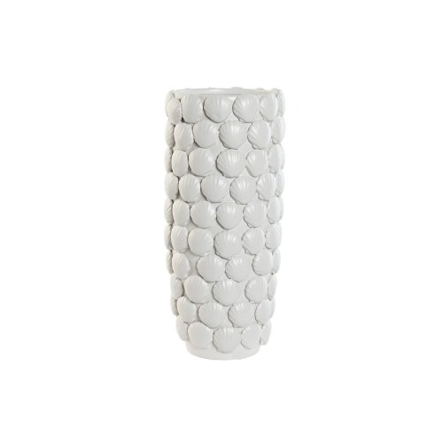 Vas Home ESPRIT Vit Stengods Medelhavs 15,5 X 15,5 X 33,5 cm