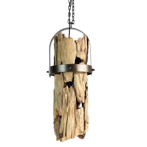 Taklampa Home ESPRIT Jrn teaktr 160 x 30 x 40 cm