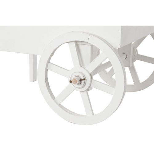 Trdgrdsvagn Home ESPRIT Vit 85 x 51 x 114 cm