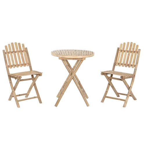 Bordsgrupp med 2 stolar Home ESPRIT 61 x 61 x 73 cm