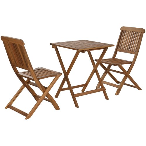 Bordsgrupp med 2 stolar Home ESPRIT Brun 60 x 60 x 74 cm