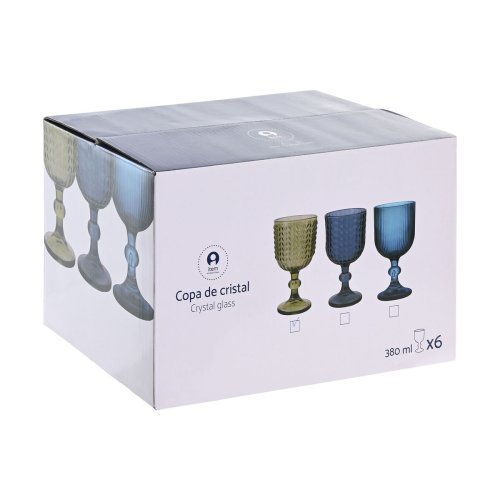 Glasset Home ESPRIT Grn Glas 380 ml (6 antal)