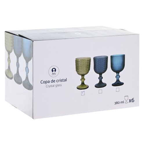 Glasset Home ESPRIT Bl Glas 380 ml (6 antal)