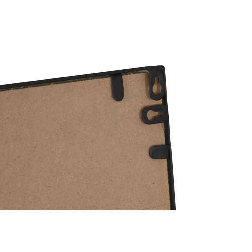 Vggspegel Home ESPRIT Svart Fnster 122 x 2 x 122 cm