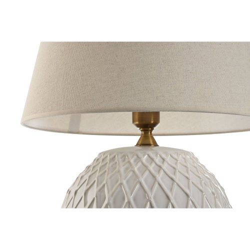 Bordslampa Home ESPRIT Vit 50 W 220 V