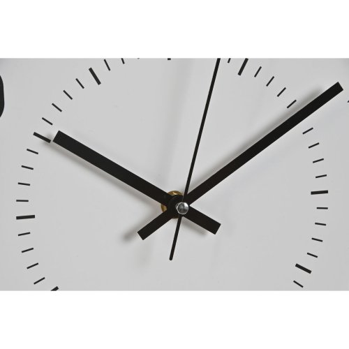 Vggklocka Home ESPRIT Vit Beige PVC 30 x 4 x 30 cm (2 antal)