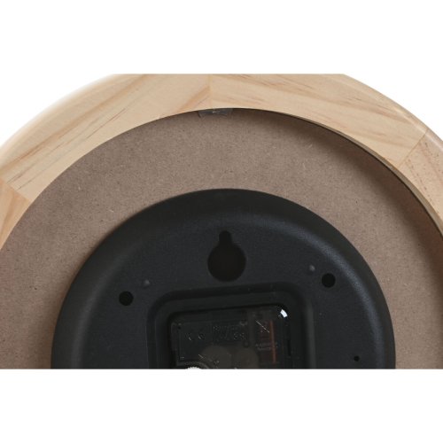 Vggklocka Home ESPRIT Beige Naturell Tr 30 x 5 x 30 cm (2 anta
