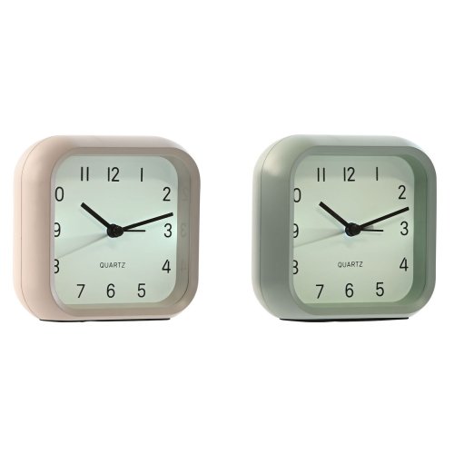 bordsklocka Home ESPRIT Rosa Mint (2 antal)