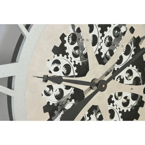 Vggklocka Home ESPRIT Silvrig Jrn 102 x 9,5 x 102 cm