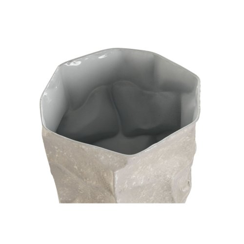 Set med 2 Vasar Home ESPRIT Beige Metall Modern 20 x 20 x 48 cm