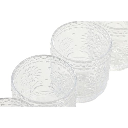 Glasset Home ESPRIT Transparent Glas Med relief 360 ml (6 antal)