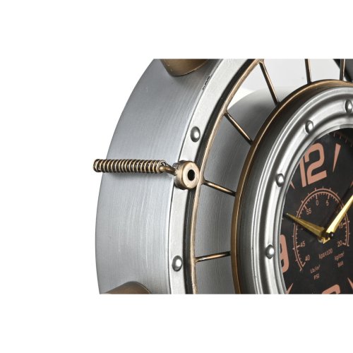 Vggklocka Home ESPRIT Gyllene Silvrig Jrn Vintage 48 x 11 x 44