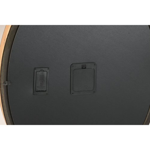 Vggklocka Home ESPRIT Silvrig Naturell Metall Glas furutr 50 x