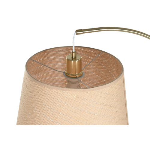 Golvlampa Home ESPRIT Beige Gyllene 220 V