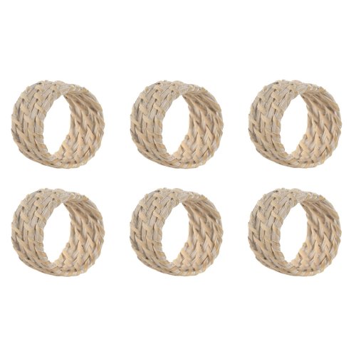 Dukring Home ESPRIT Vit Naturell Bambu Rattan 5 x 5 x 3 cm