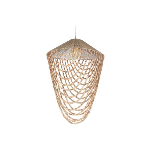 Taklampa Home ESPRIT Ljusbrun Jute Tr 67 x 67 x 100 cm