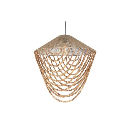 Taklampa Home ESPRIT Ljusbrun Jute Tr 67 x 67 x 70 cm