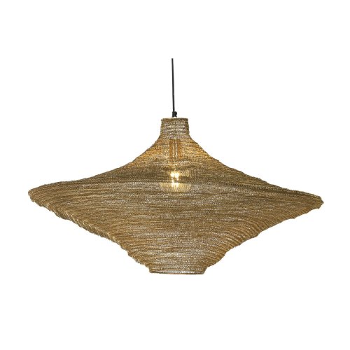 Taklampa Home ESPRIT Gyllene Jrn 87 x 87 x 48 cm