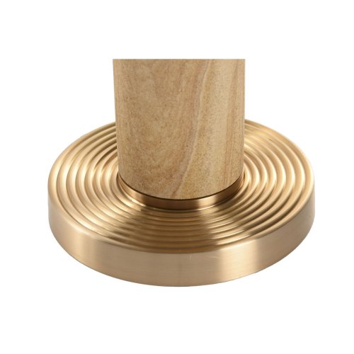 Bordslampa Home ESPRIT Beige Gyllene 50 W 220 V