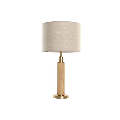 Bordslampa Home ESPRIT Beige Gyllene 50 W 220 V