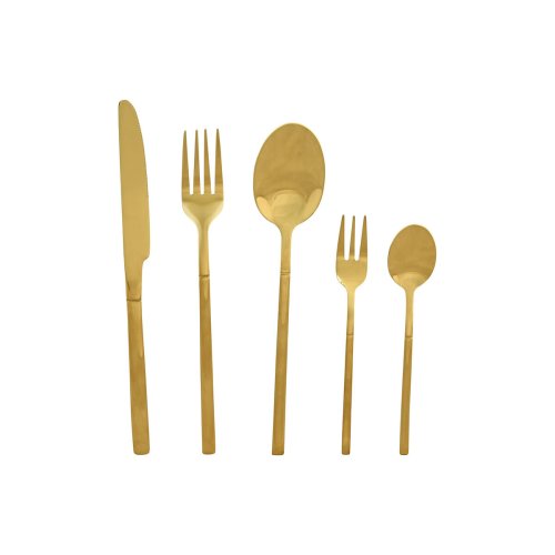 Bestick Home ESPRIT Gyllene Rostfritt stl 17 x 7 x 24 cm 20 Del