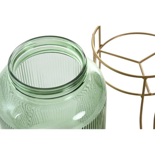 Vattendispenser Home ESPRIT Grn Gyllene Metall Glas 4 L 16 x 16