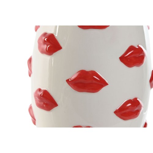 Vas Home ESPRIT Vit Rd Dolomite 15 x 15 x 22,5 cm