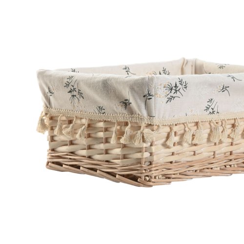 Tvttkorg Home ESPRIT Naturell vide Shabby Chic 36 x 25 x 16 cm