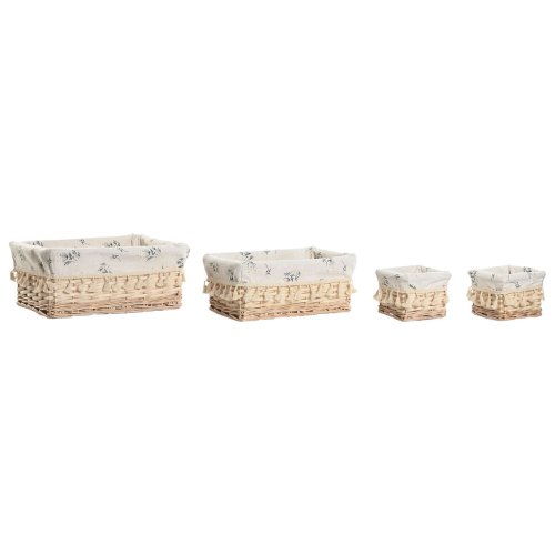 Tvttkorg Home ESPRIT Naturell vide Shabby Chic 36 x 25 x 16 cm