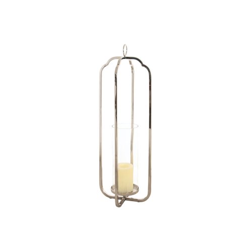 Ljusstakar Home ESPRIT Silvrig Glas Stl 21 x 21 x 62 cm