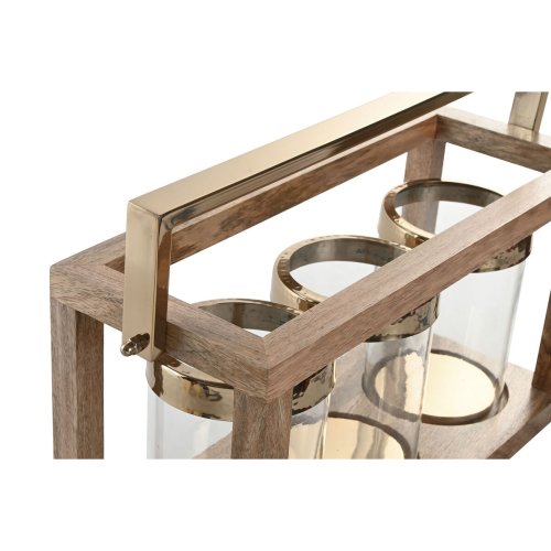 Ljusstakar Home ESPRIT Brun Stl Mangotr 51 x 19 x 33 cm