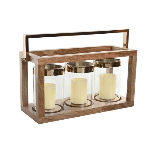 Ljusstakar Home ESPRIT Brun Stl Mangotr 51 x 19 x 33 cm