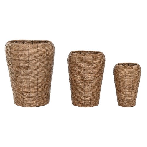 Kruka Home ESPRIT Brun Metall Fibrer Urban 44 x 44 x 60 cm (3 De