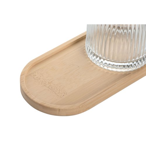 Badkit Home ESPRIT Transparent Naturell Bambu Glas Modern 3 Dela