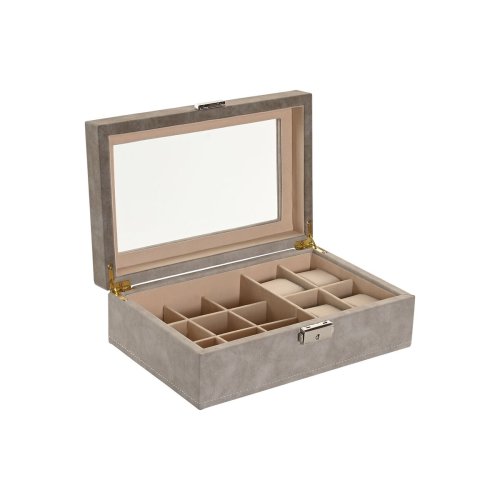 Smyckeskrin Home ESPRIT Brun Gr Polyuretan Tr MDF 25,00, X 16,