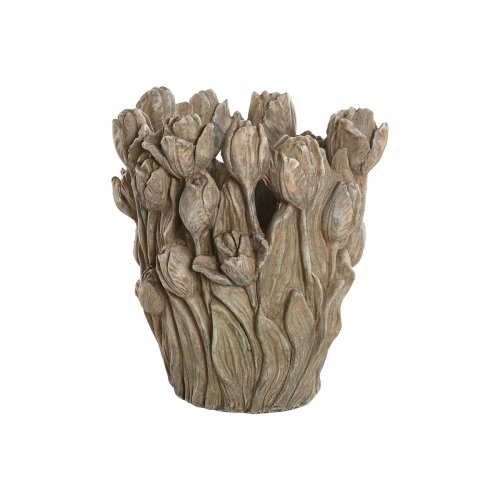 Vas Home ESPRIT Gr Cement Tulpan 29 x 27 x 32 cm