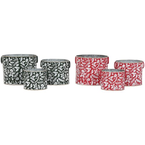 Juldekorationer Home ESPRIT Rd Grn Jul 28,5 x 19,5 x 24 cm (3