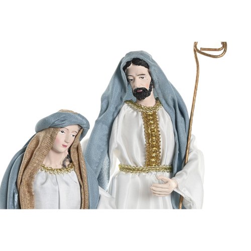 Julkrubba-set Home ESPRIT Bl Vit 27 x 24 x 40 cm