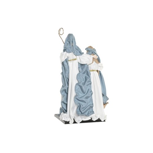 Julkrubba-set Home ESPRIT Bl Vit 27 x 24 x 50 cm