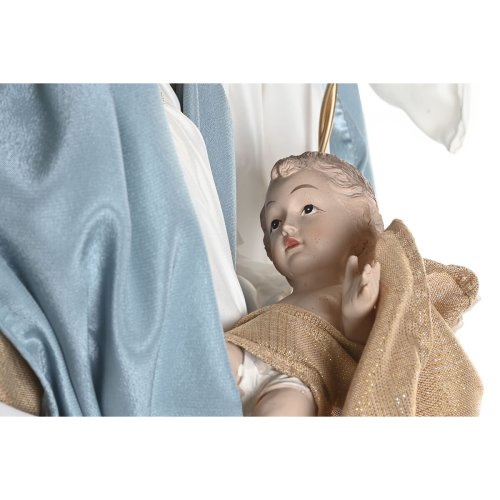 Julkrubba-set Home ESPRIT Bl Vit 48 x 28 x 90 cm