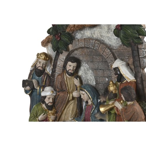 Julkrubba-set Home ESPRIT Multicolour Harts 21 x 6 x 19 cm