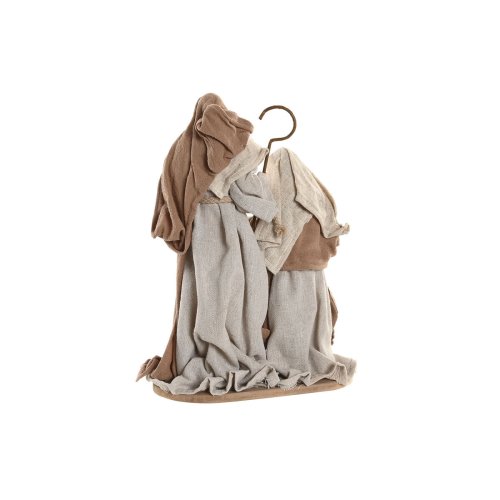 Julkrubba-set Home ESPRIT Brun Beige Harts 21 X 11 X 30 CM